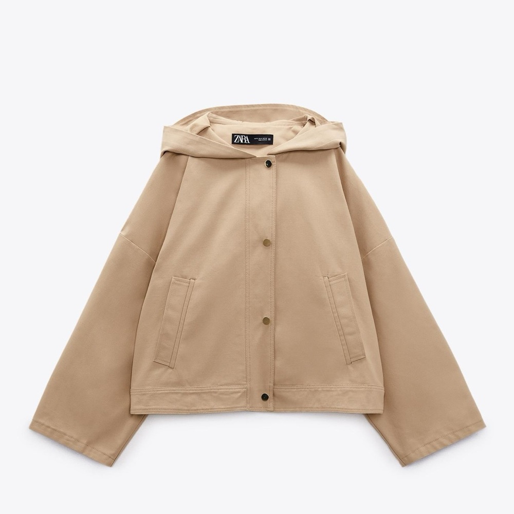 Zara Crop Hooded Jacket